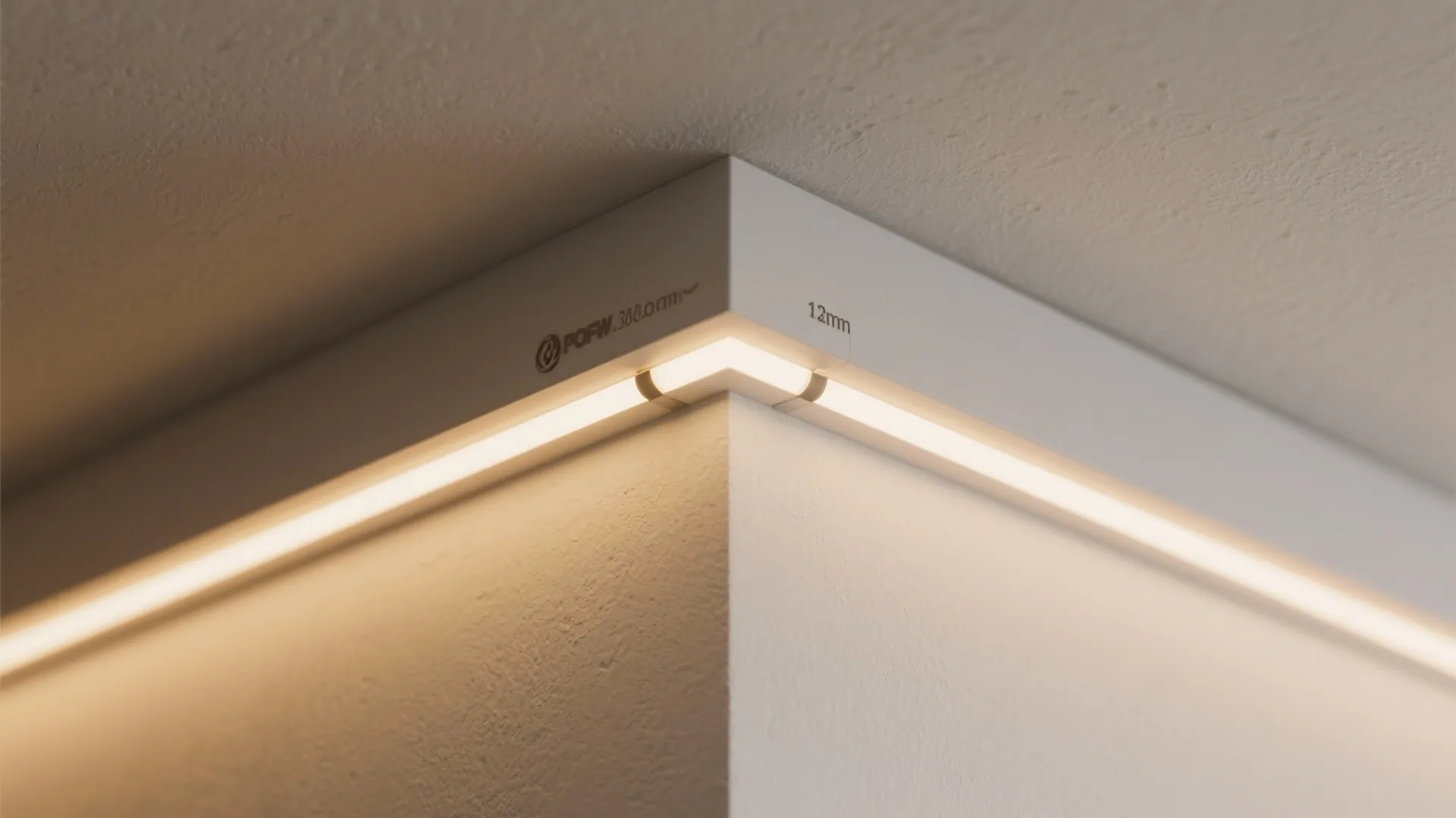 Minimal POP perimeter band with hidden strip lighting