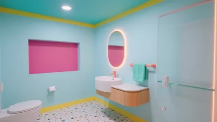 5 Bathroom Pop Design Ideas for Small Spaces