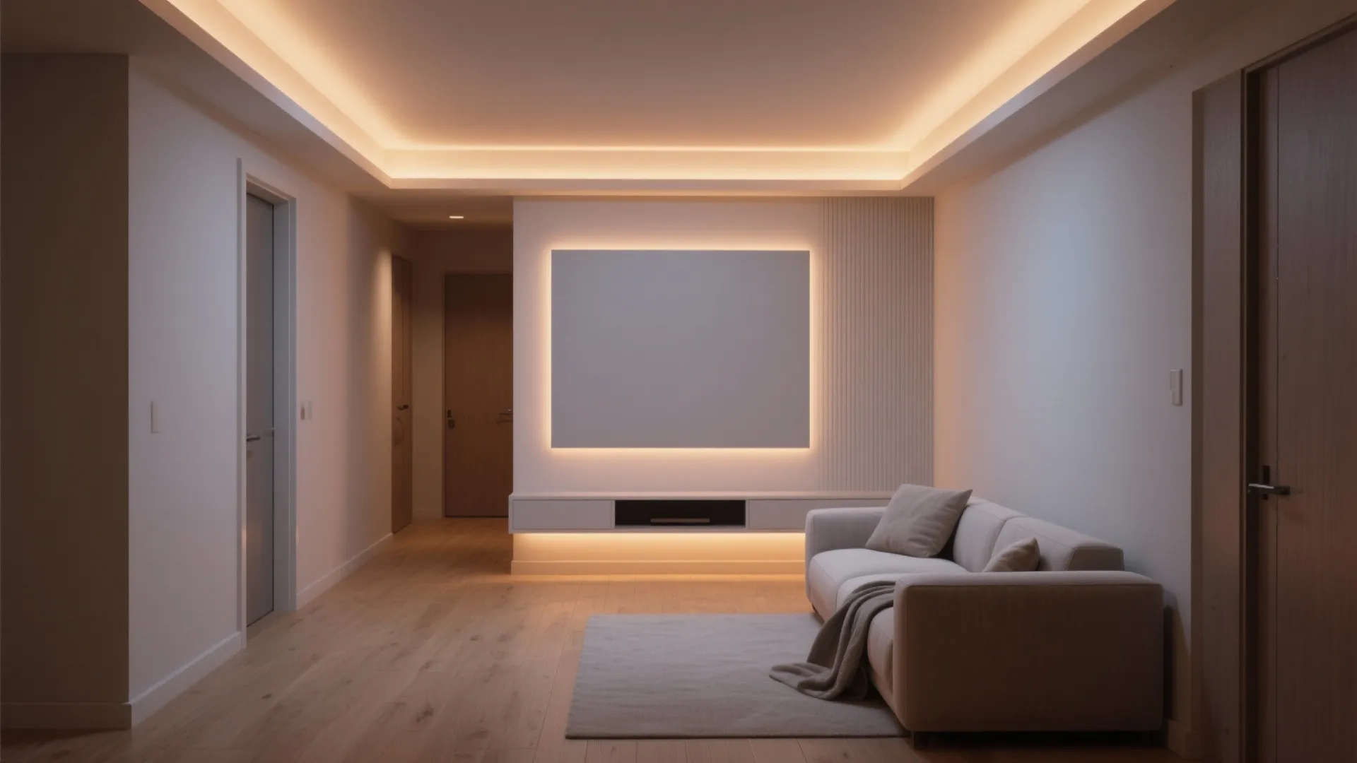 Minimalist POP Border with Soft Cove Lighting