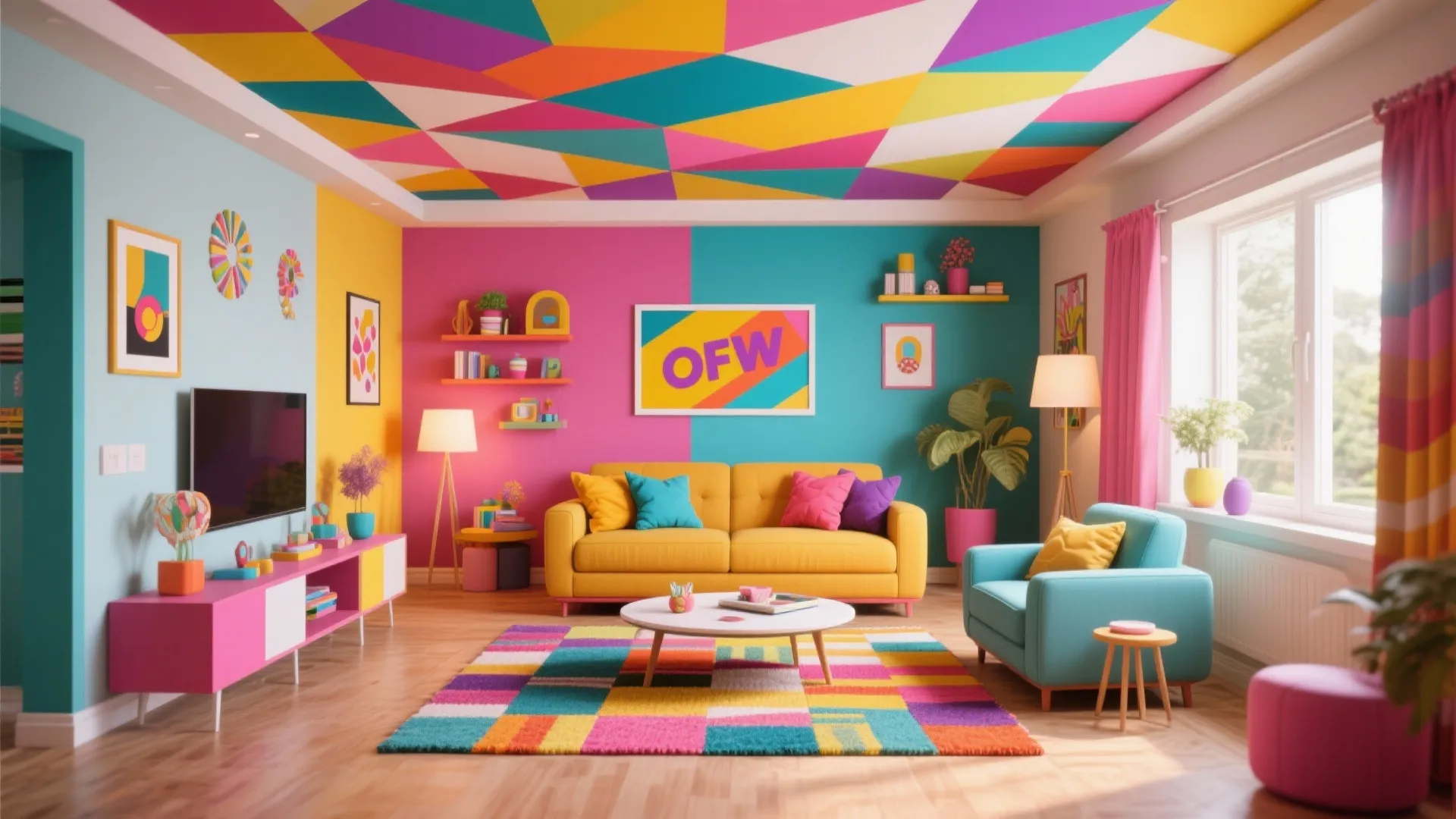 Pop Design with Geometric Patterns