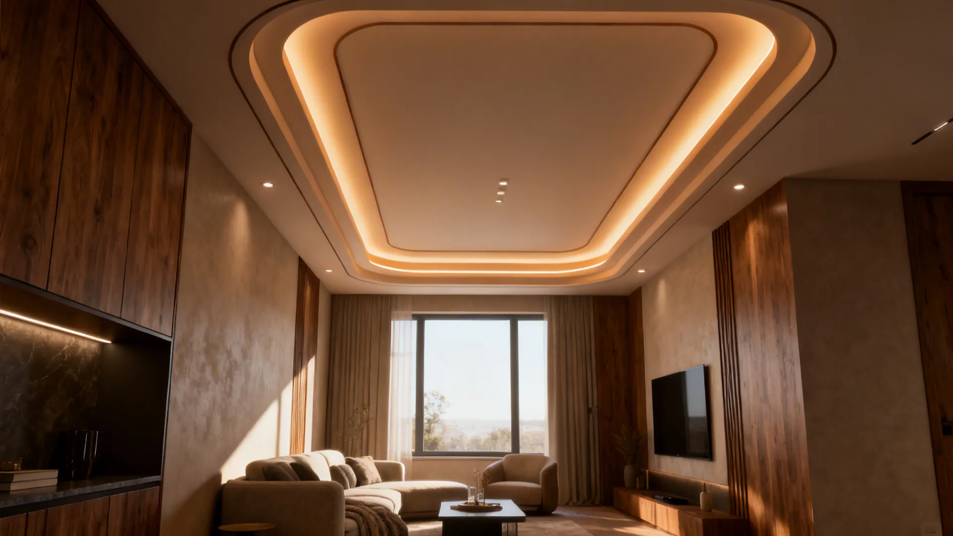 5 POP Ceiling Ideas for Living Rooms