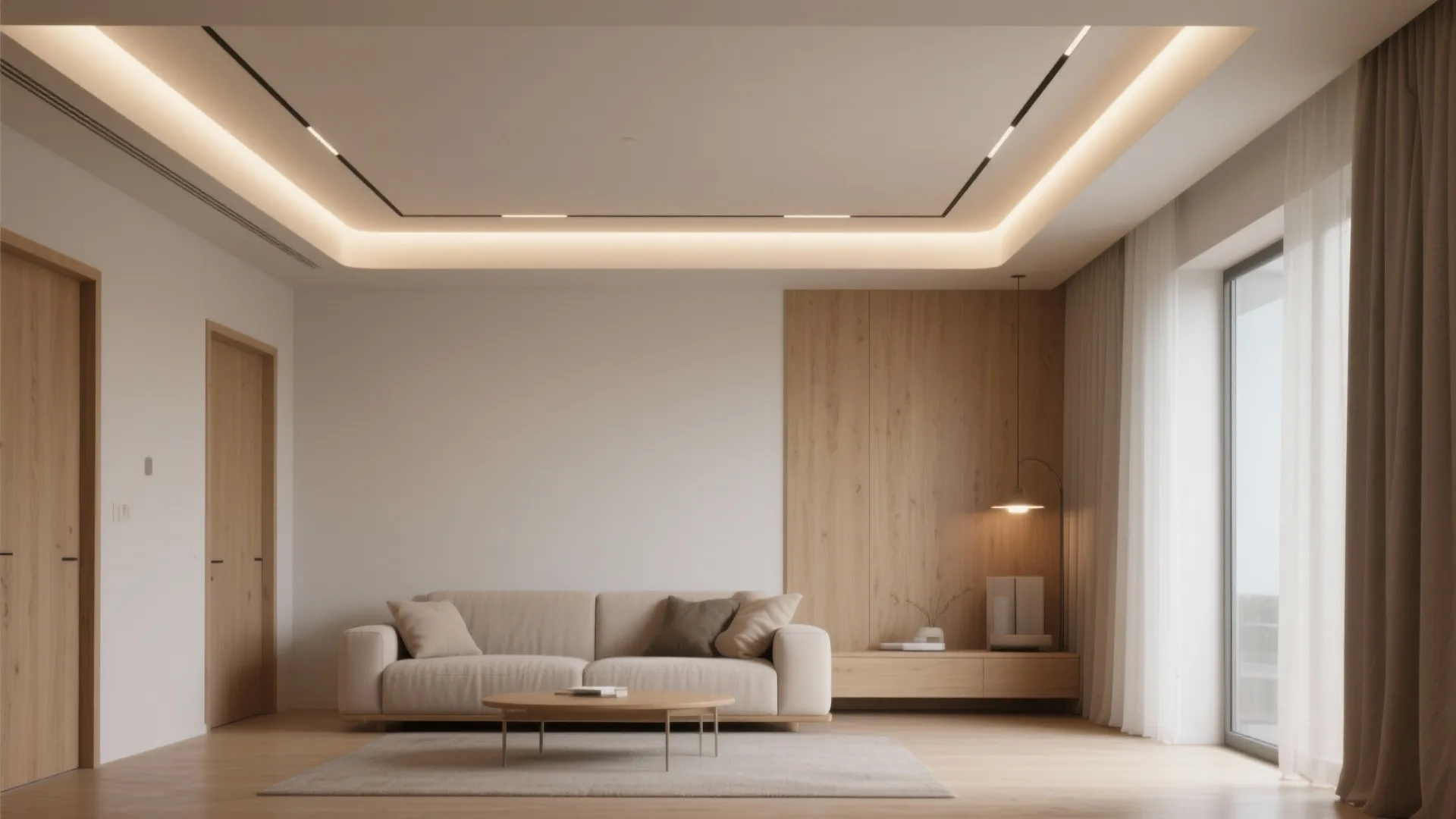 Minimalist POP Cove Ceiling, Big Ambient Light
