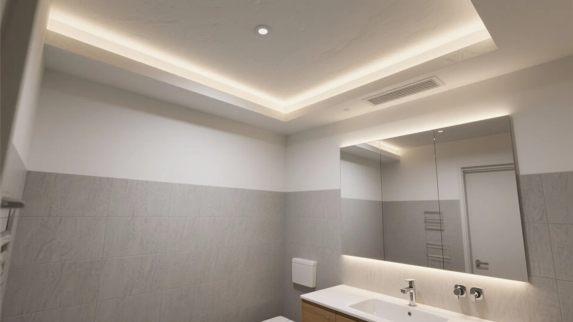 Soft Cove Ceiling with Hidden Lighting