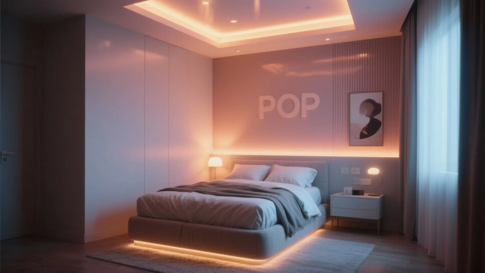 Soft Cove Lighting POP Design