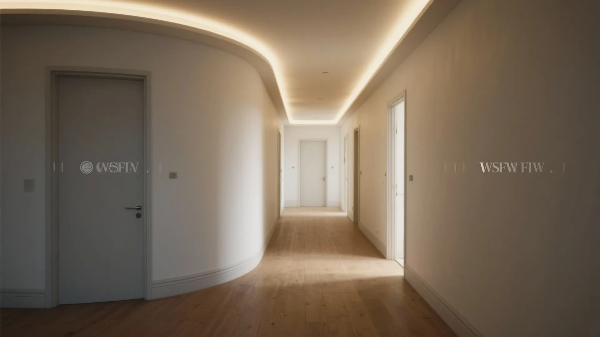 Curved POP Corners and Cove-Lit Ceiling Edge