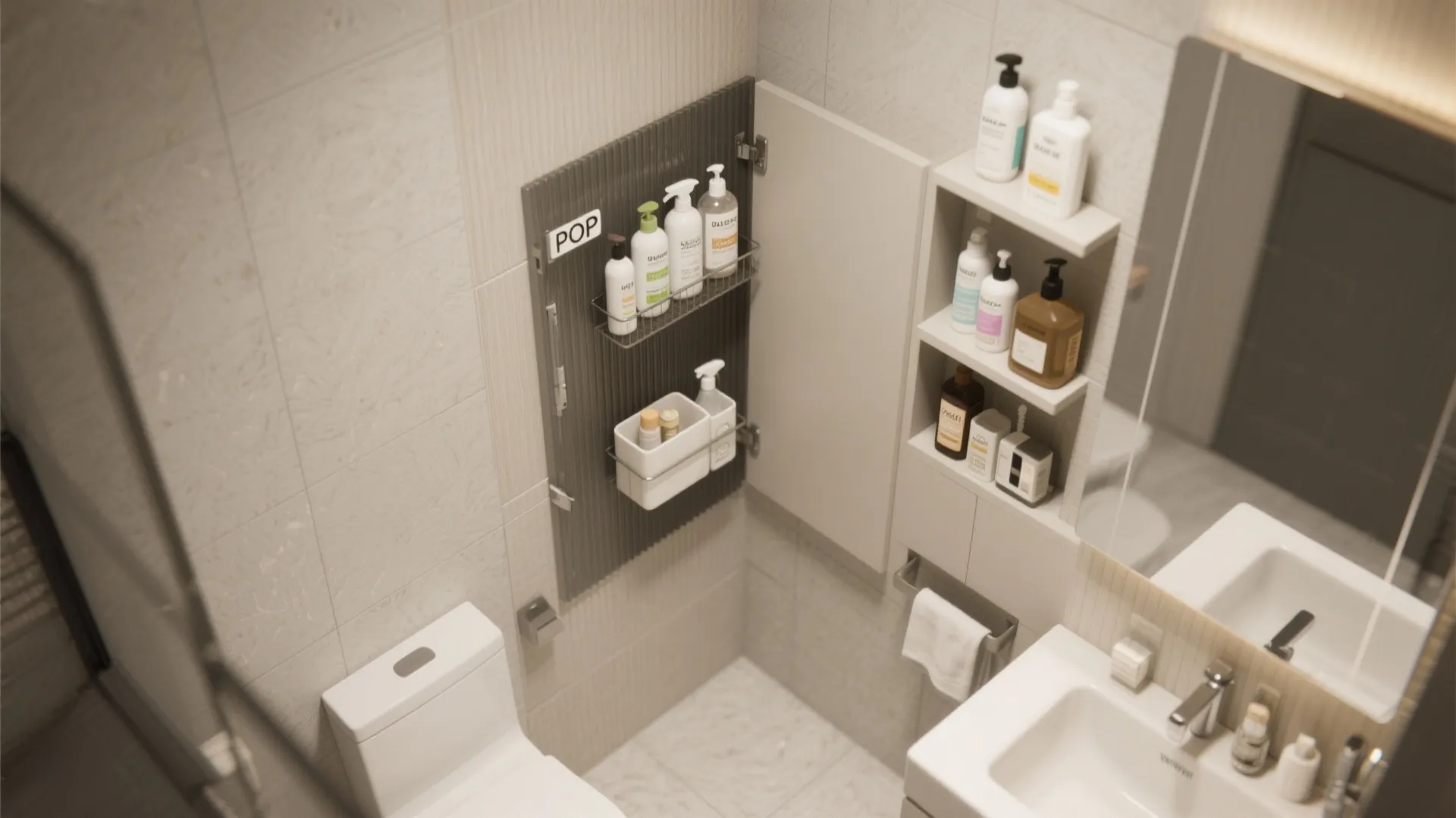 POP False Wall for Hidden Storage