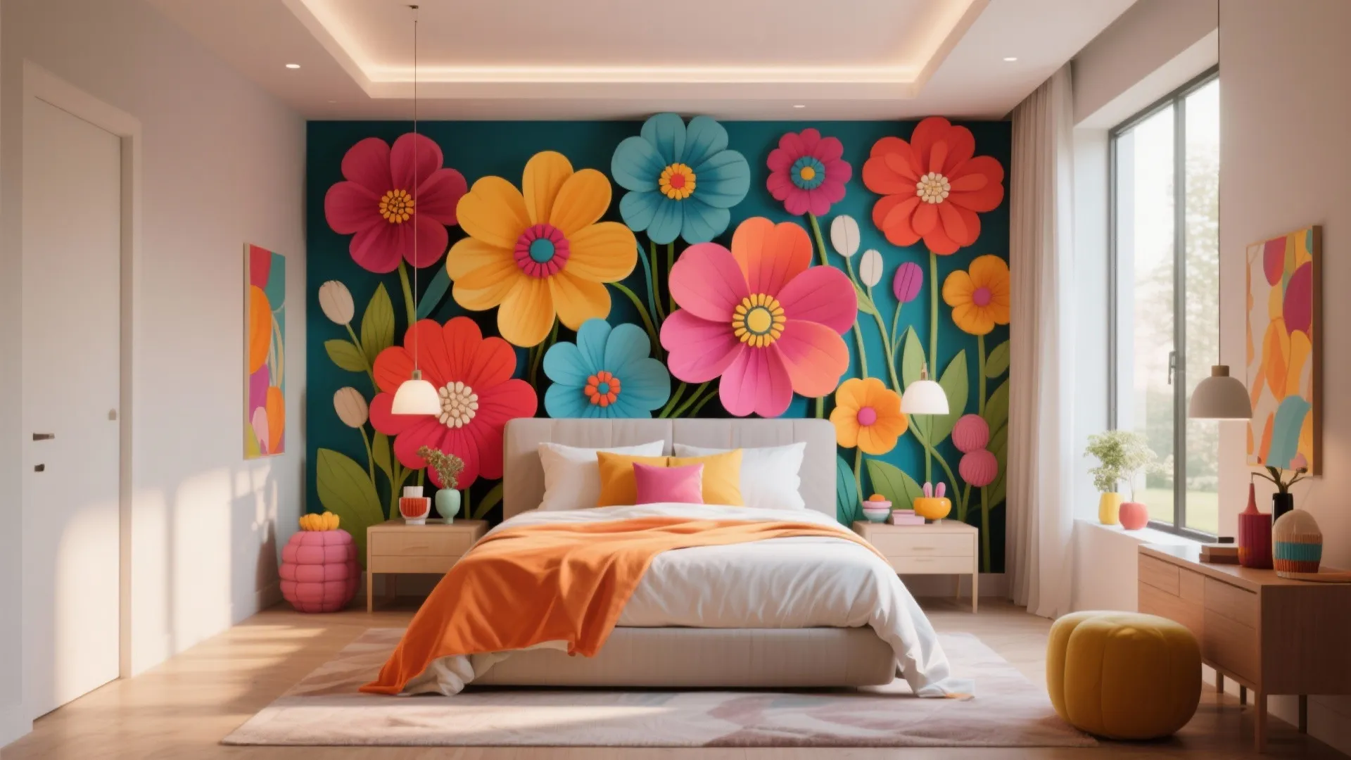 5 Pop Flower Design Ideas for Your Room: Transform Your Space with Fresh Floral Inspirations