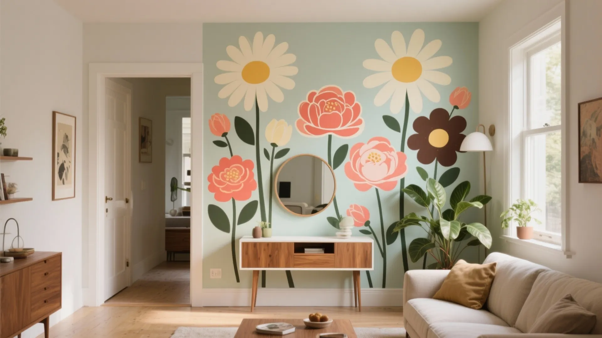 Pop Flower Design on Wall: 5 Bold Ideas: A senior interior designer’s guide to making small spaces bloom with pop-art florals