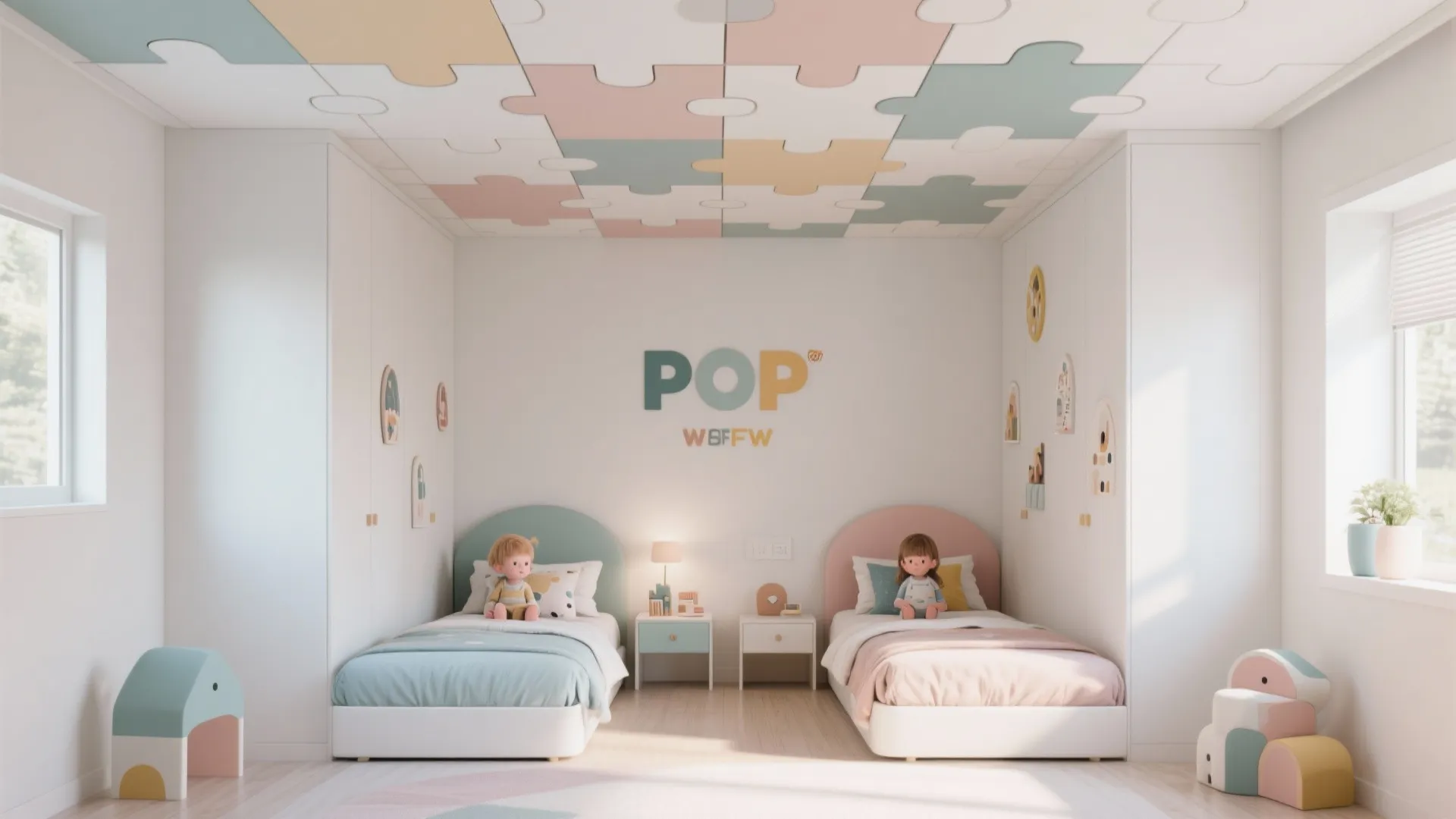 Geometric Puzzle Layout