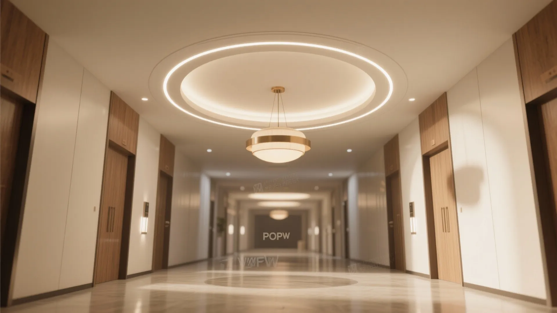 “Light halo” POP ring with statement pendant