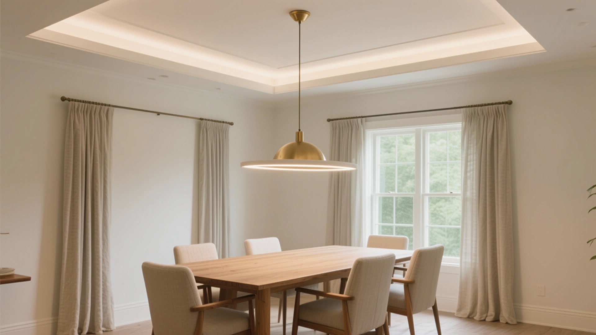 Ceiling Looks Plain? Simple POP Design for Dining Room