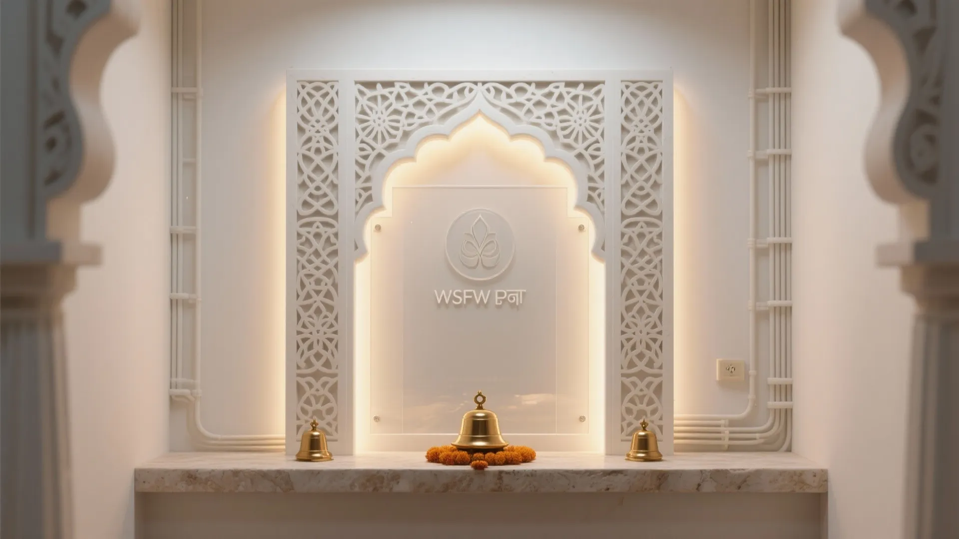 Textured POP Backdrops with Jali and Backlight