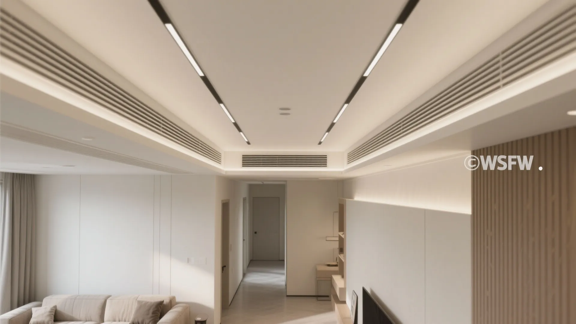 Linear Slot Diffusers Integrated into POP