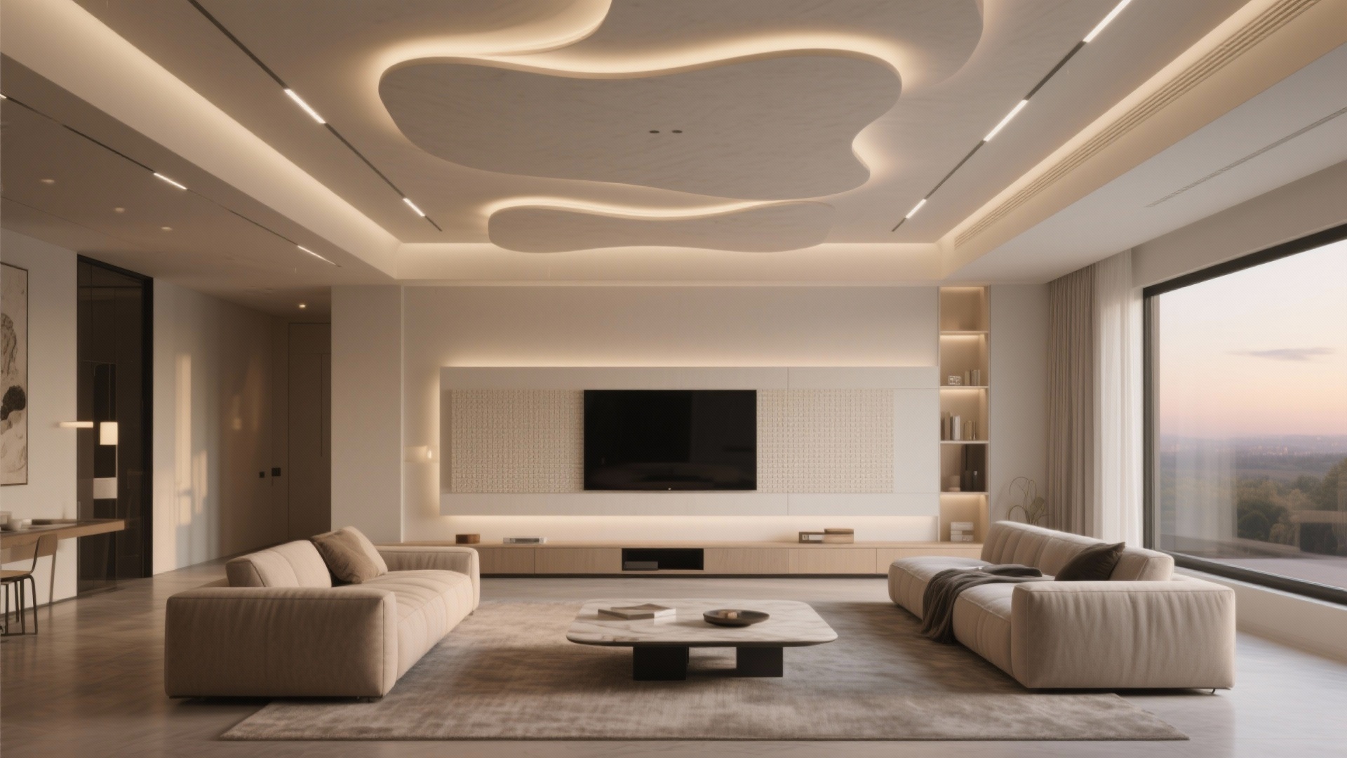 POP Living Room Ceiling Design: Fix Dark or Flat Ceilings