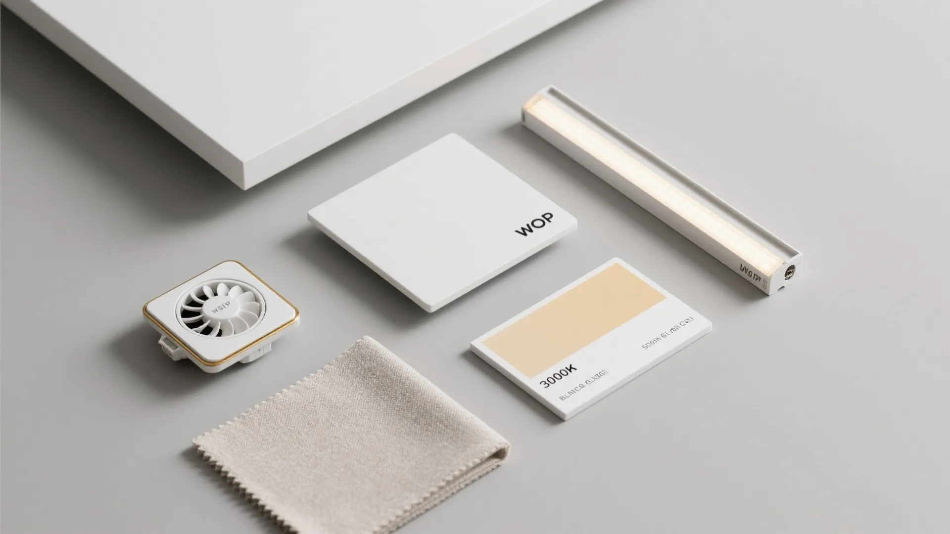 Minimal POP frame with dual fans and perimeter glow