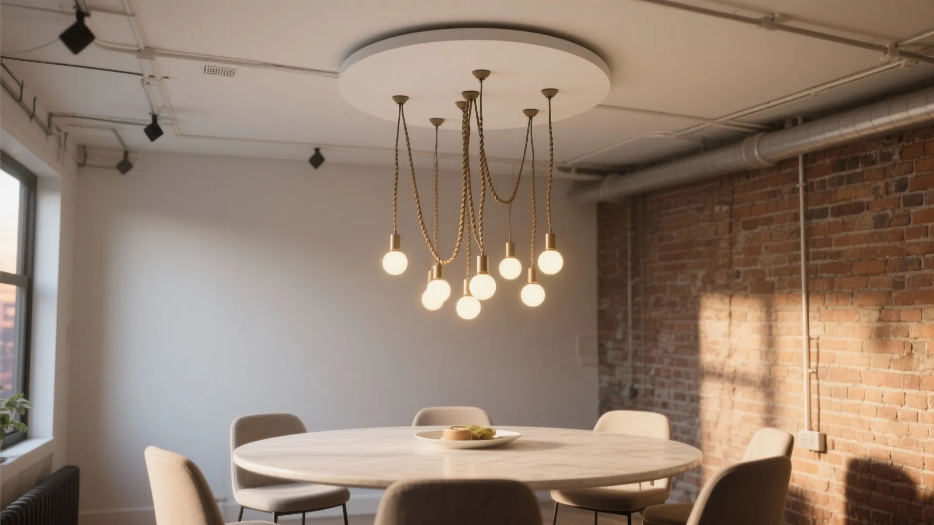 POP Ceiling Medallion + Mini Canopy Cluster