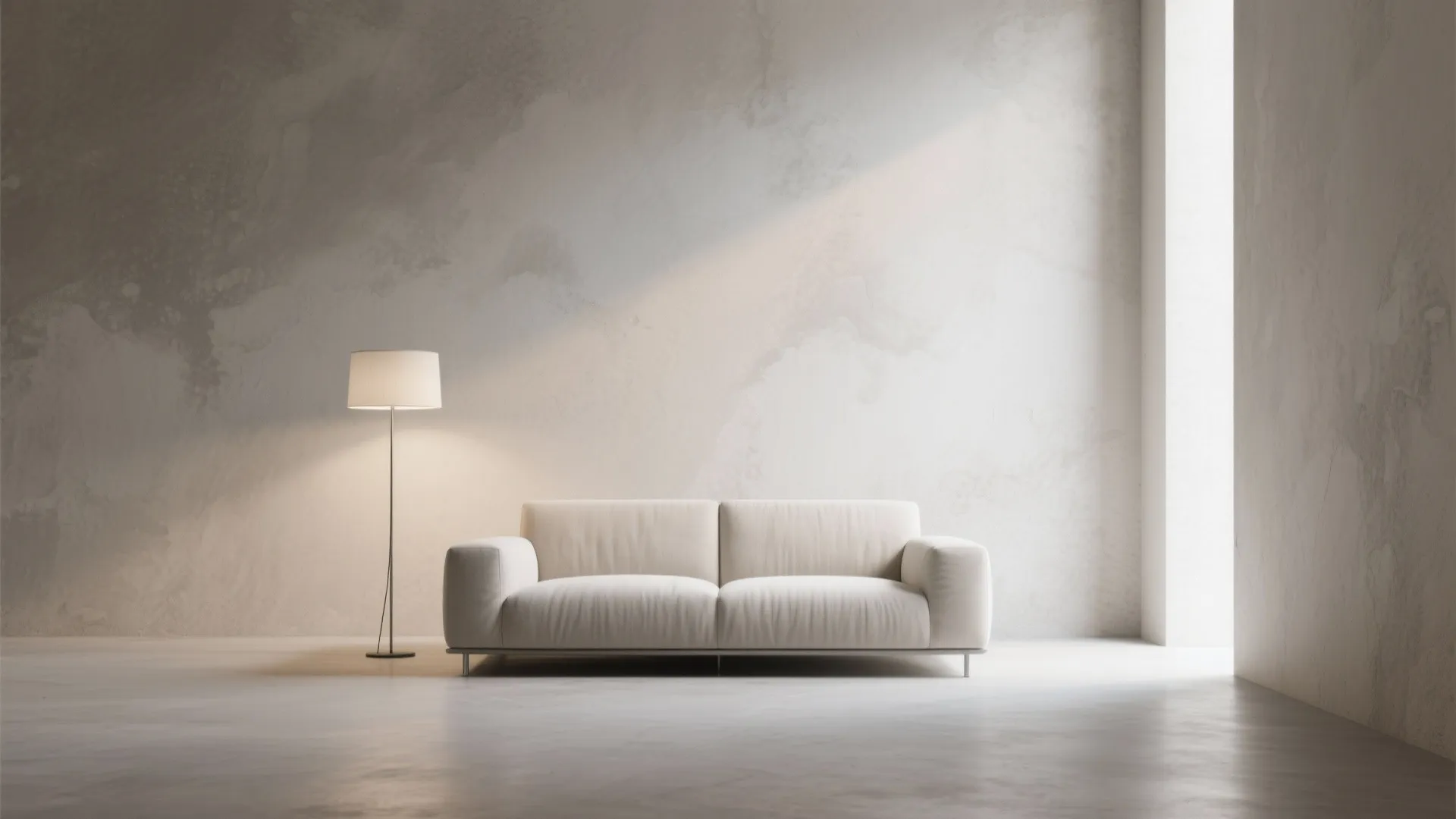 Microcement-Style POP Finish for Modern Minimalism