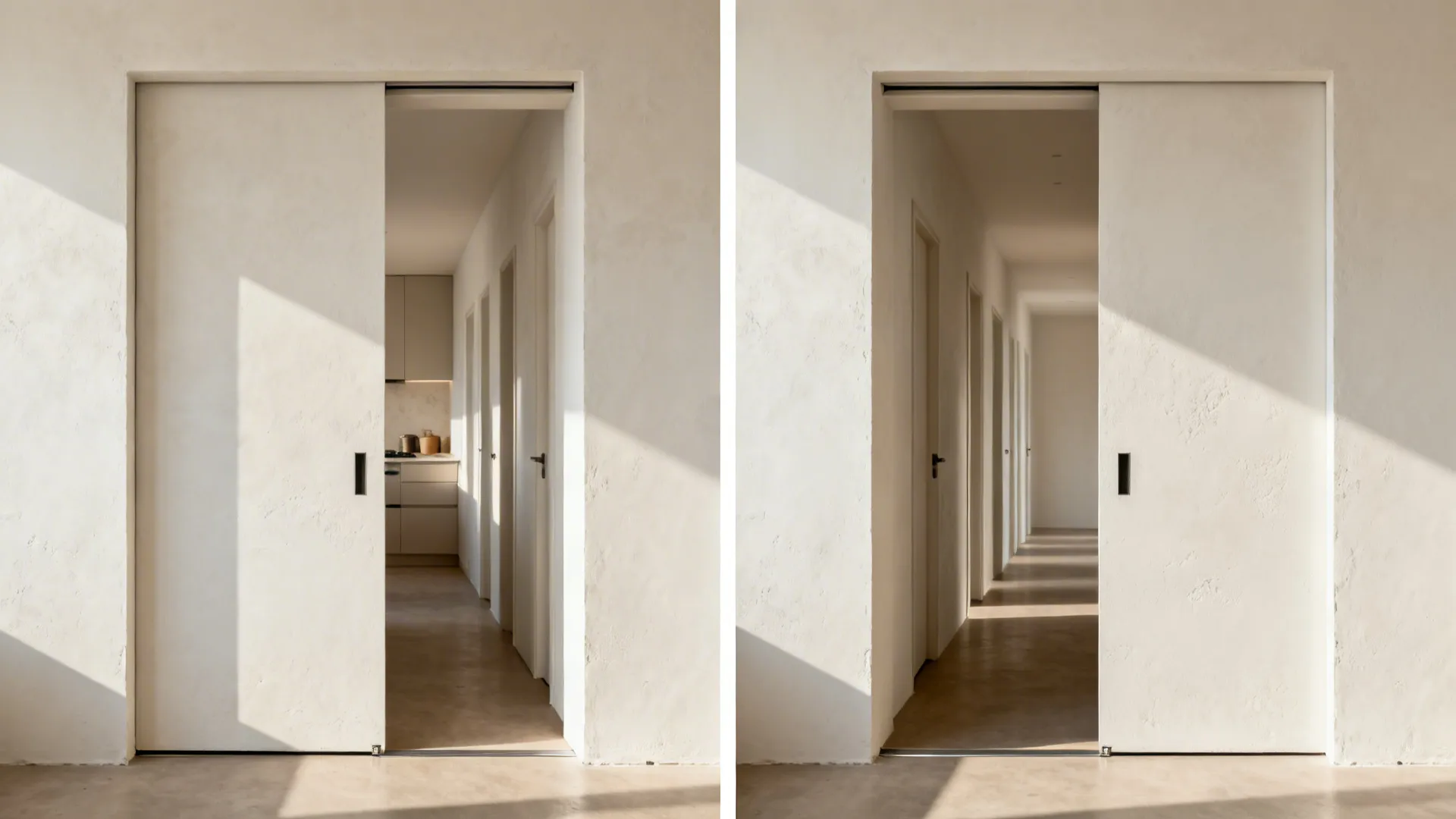 Slim POP Portal with Hidden Sliding Door