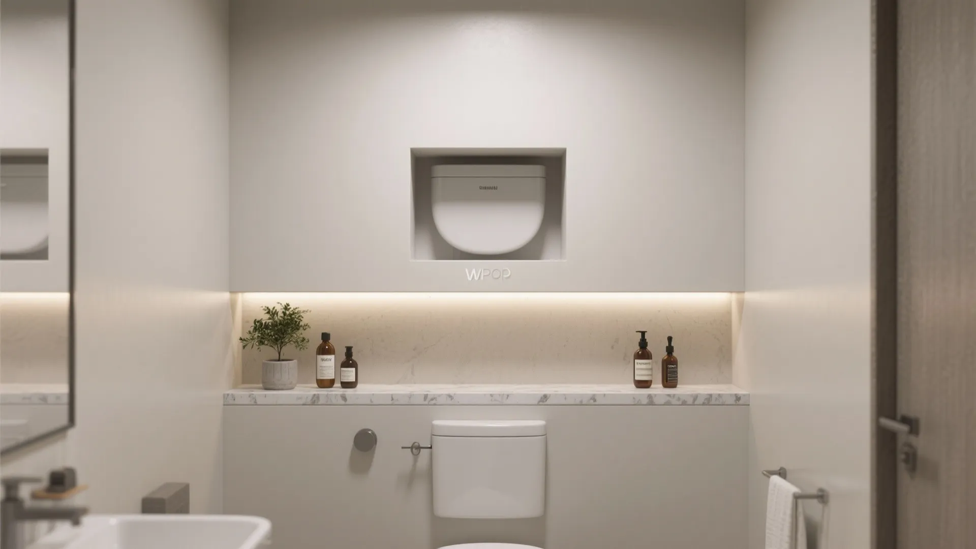 Recessed POP Niche Over Cistern