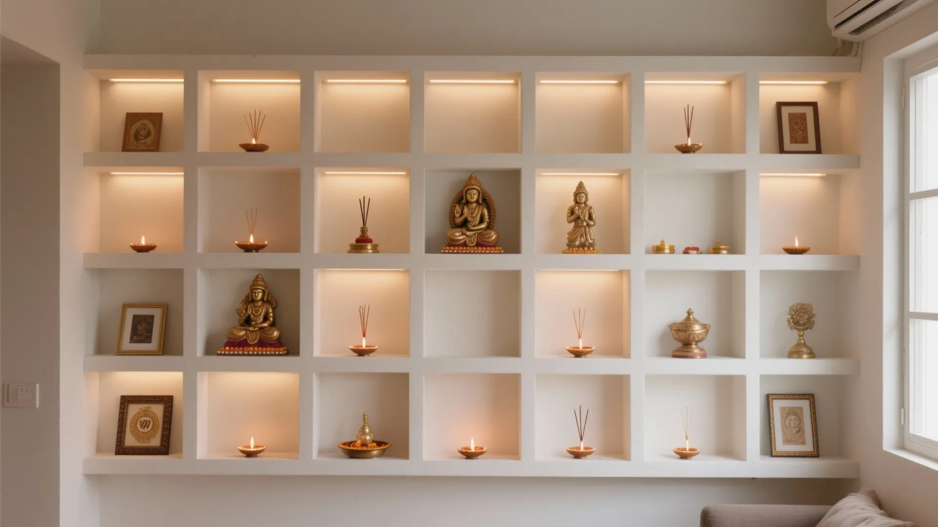 POP Shelf-Grid with Hidden LED Rail