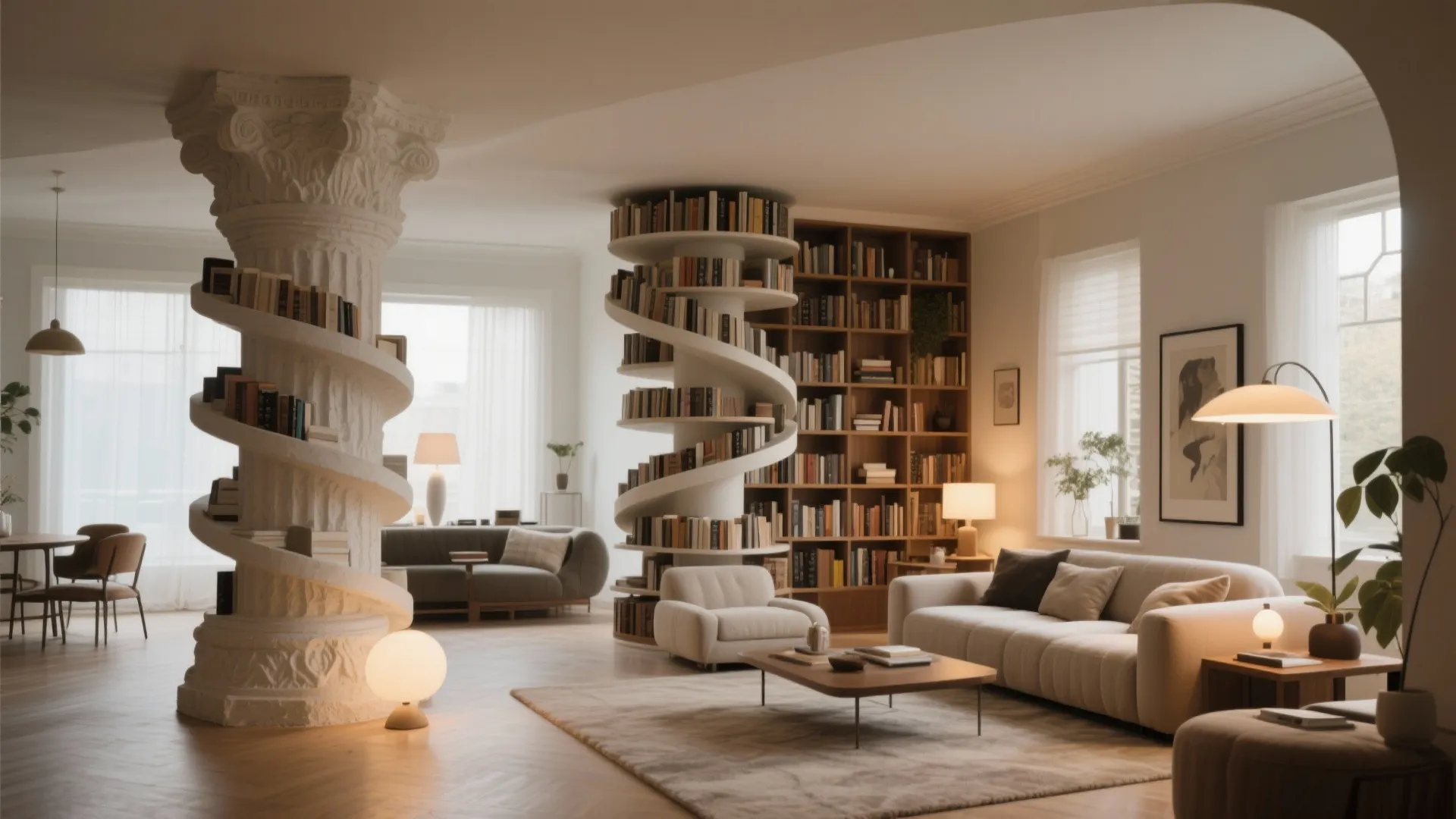 3. Integrated Shelving