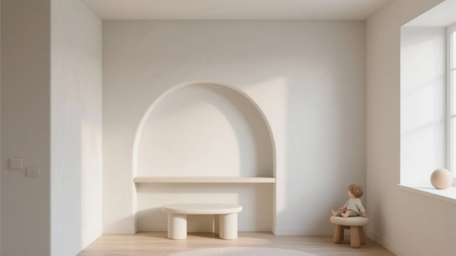 3) Soft Arches and Rounded Corners to Calm Tight Rooms