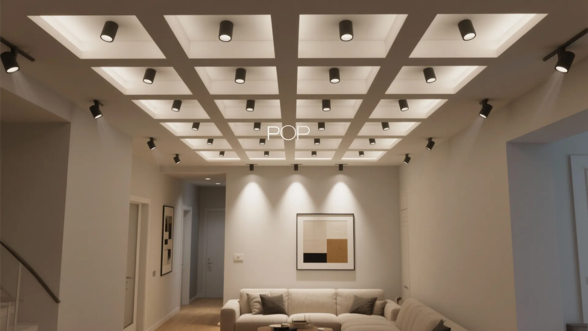 Geometric POP Panels with Integrated Spots