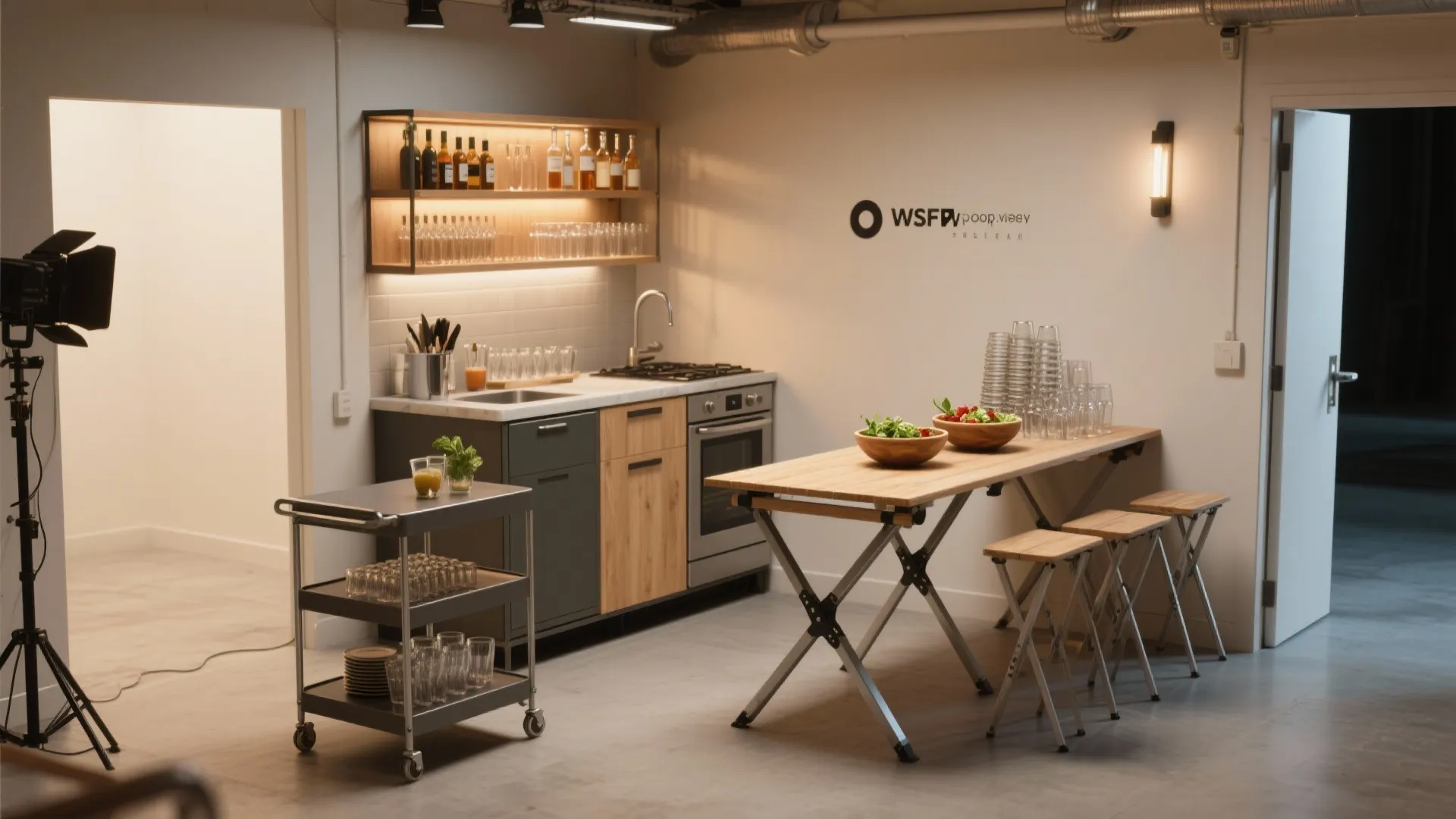 3. Pop-up kitchenette and drink stations