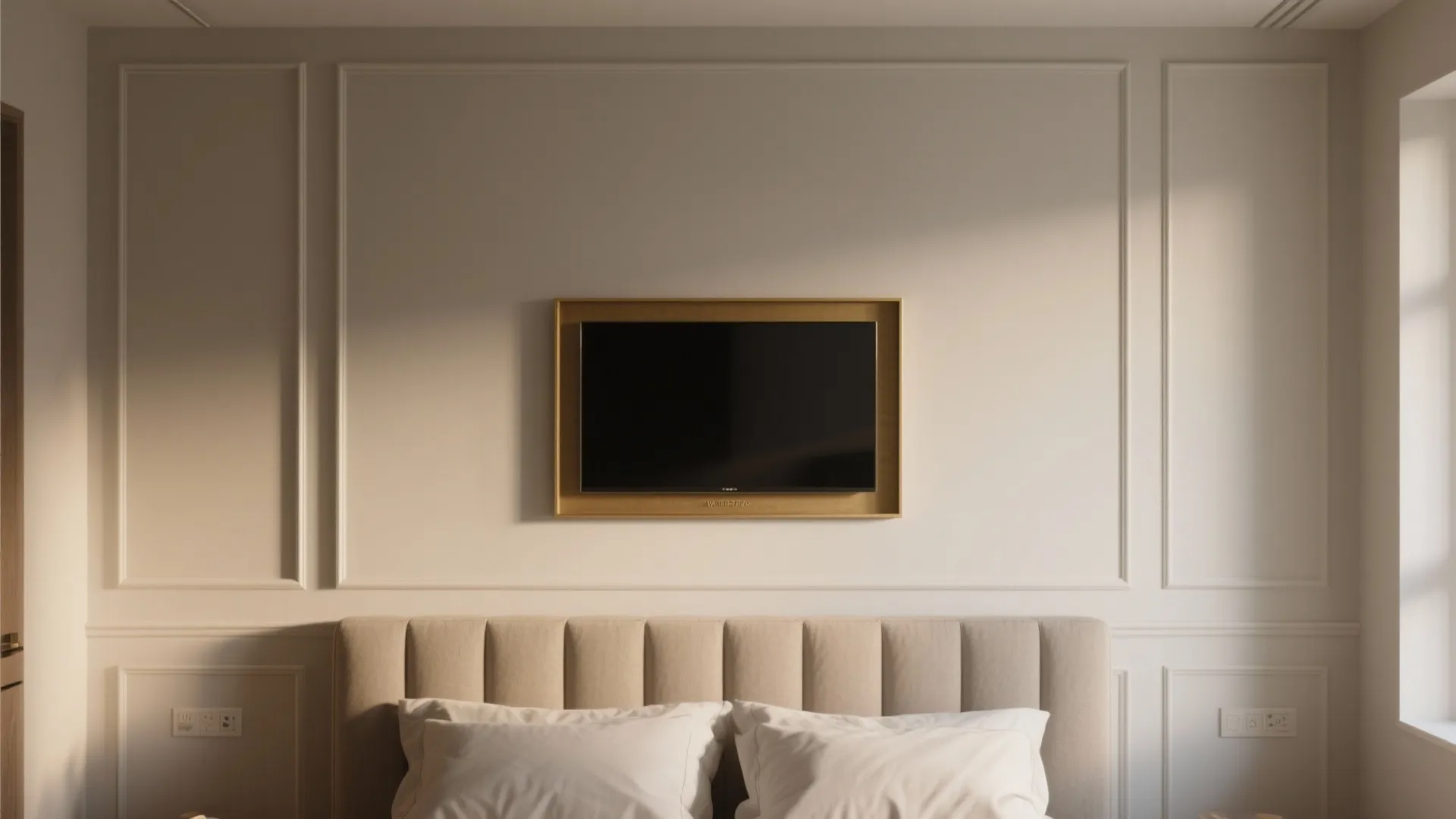 Subtle POP wall frames for TV or headboard