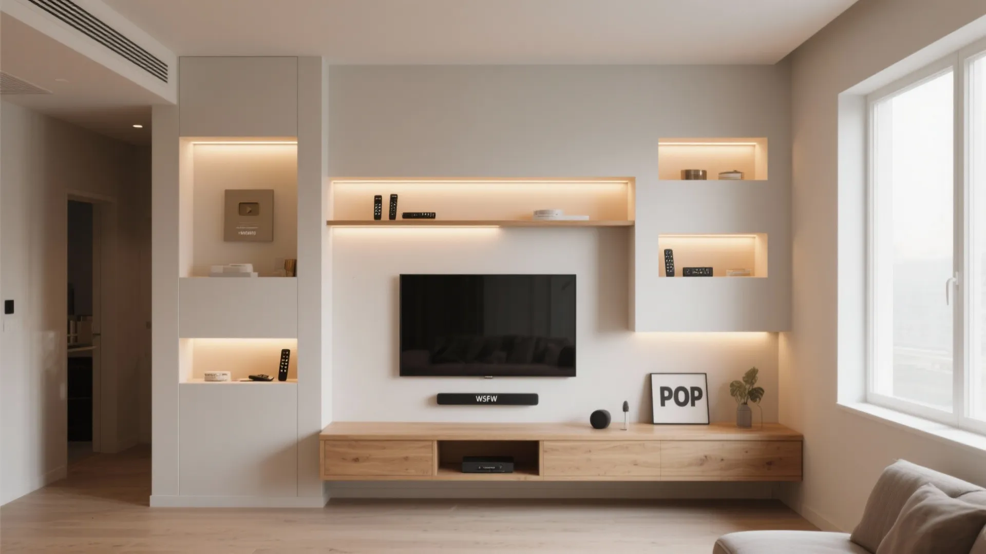 Pop Wall Niches with Integrated Shelves