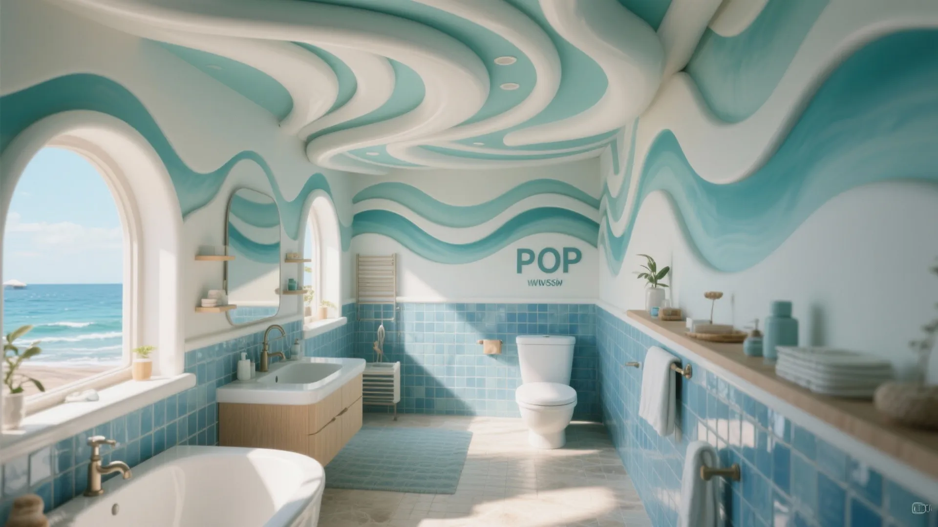 POP Wave Pattern Ceiling