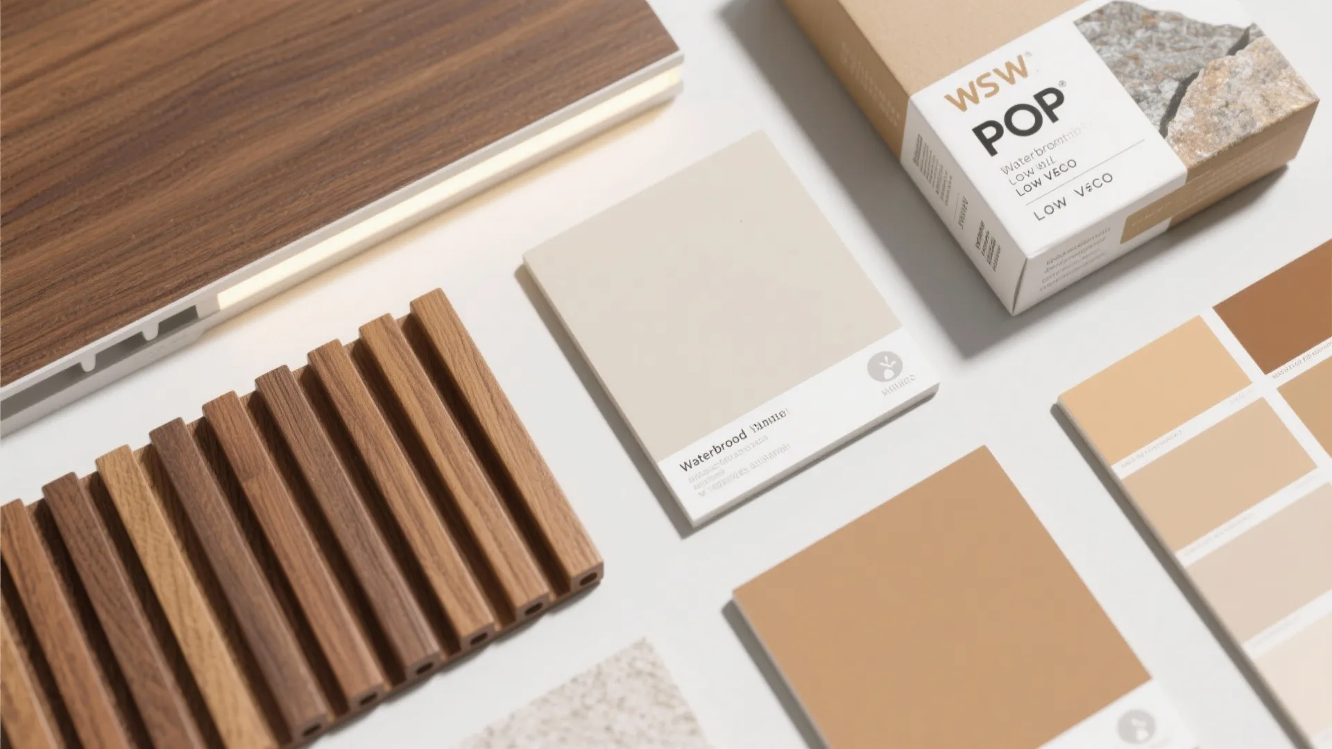 Two-Tone POP Wall with Wood Accents