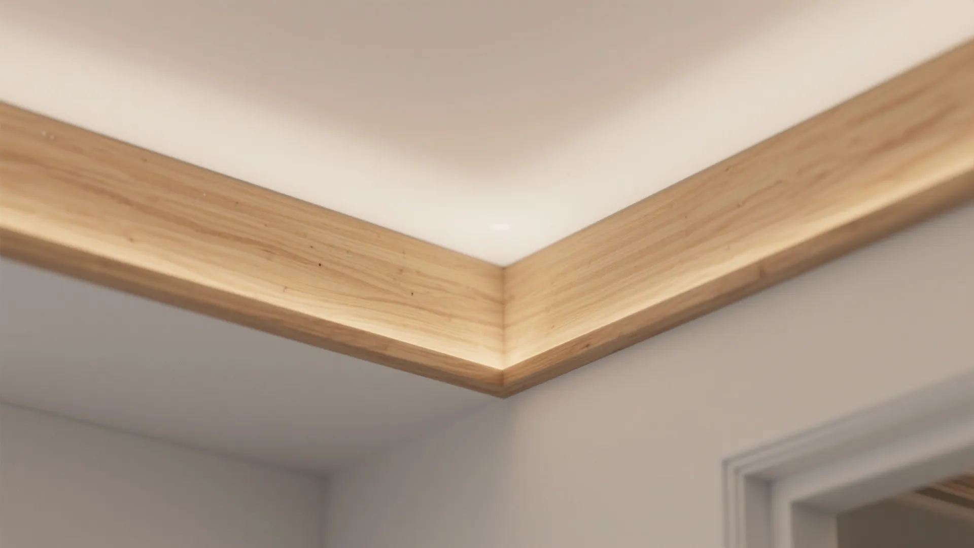 4) POP Niches with Wood Trim Accents