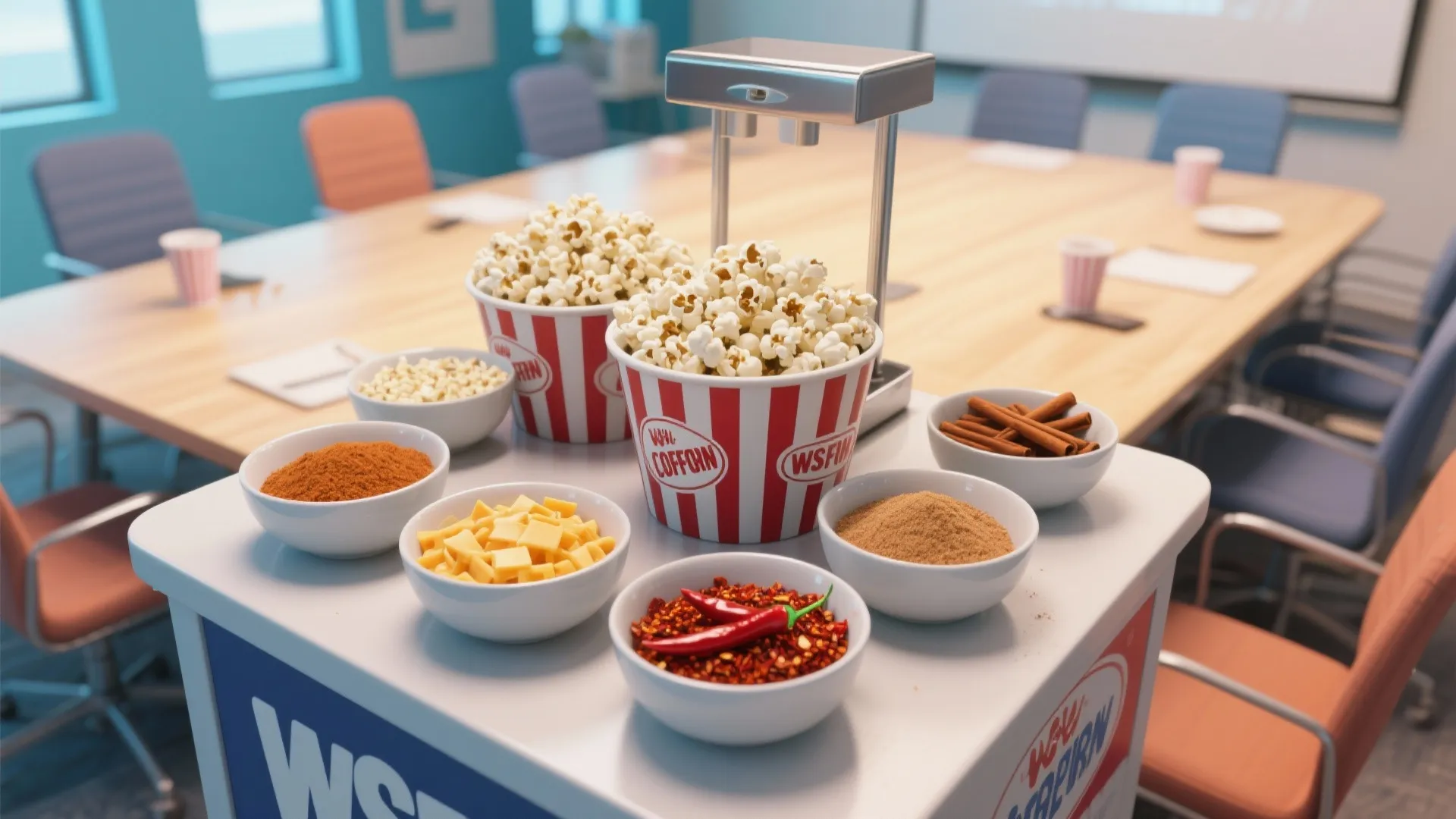 8. Popcorn Seasoning Station