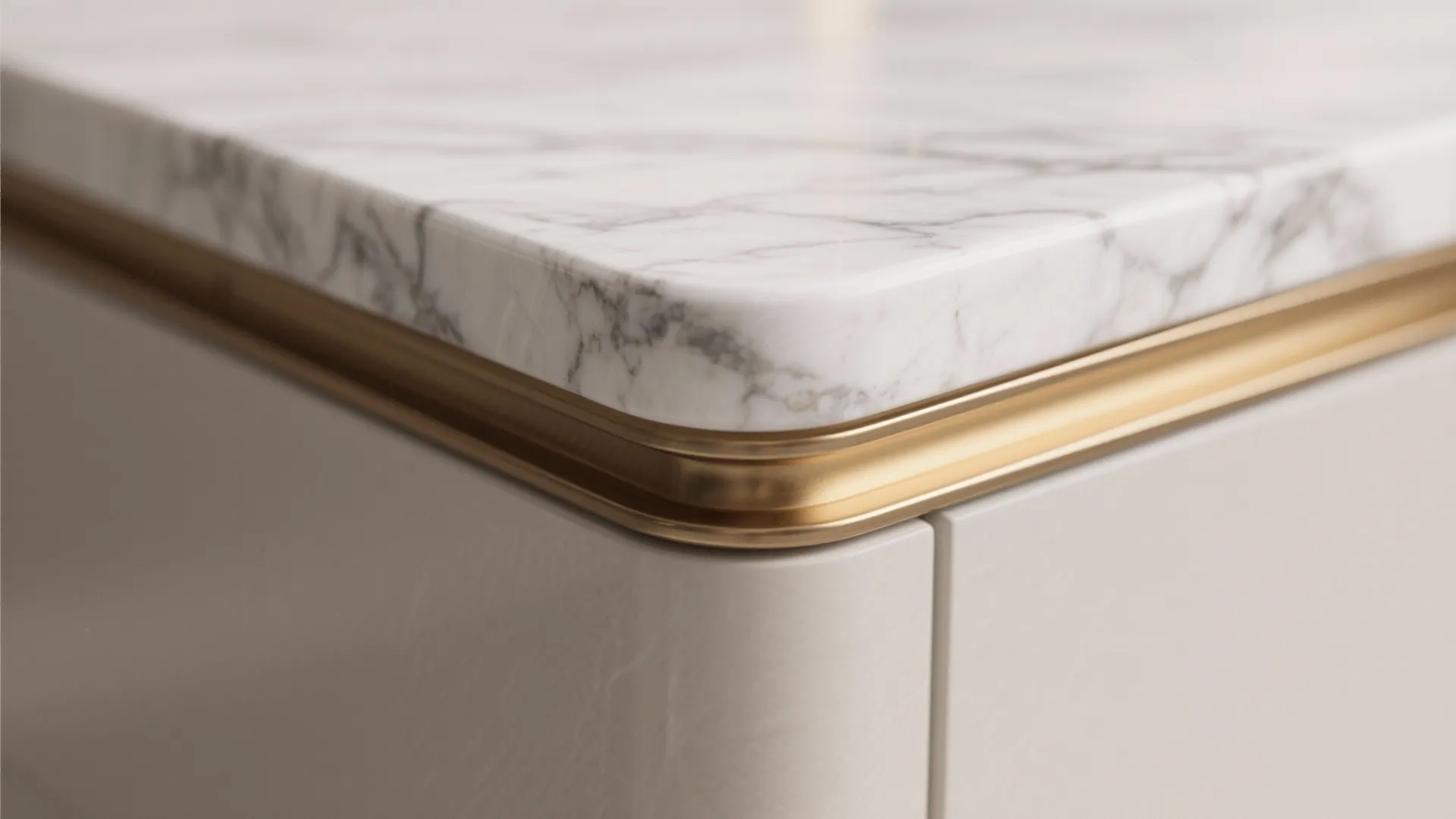 Marble-Look Surfaces with Warm Metals