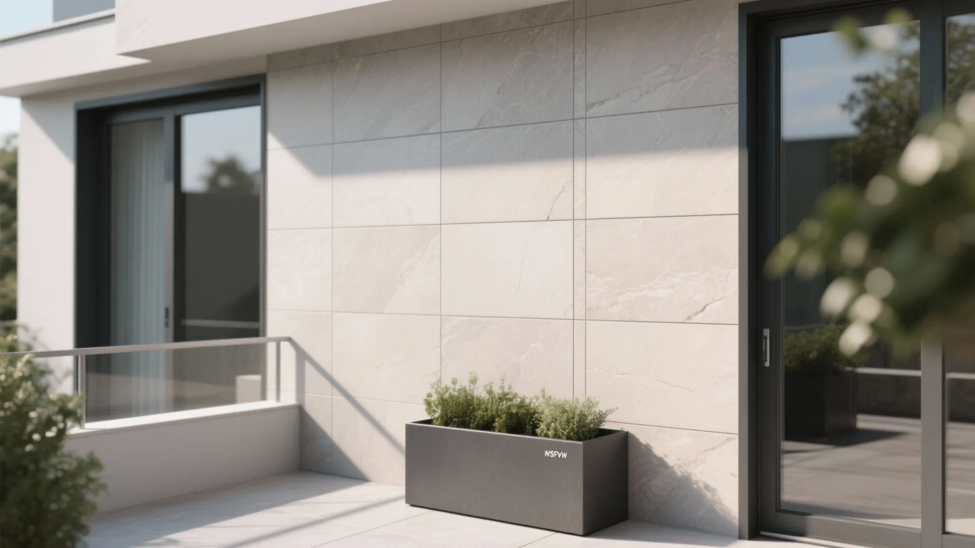 Large-Format Porcelain Cladding with Minimal Joints