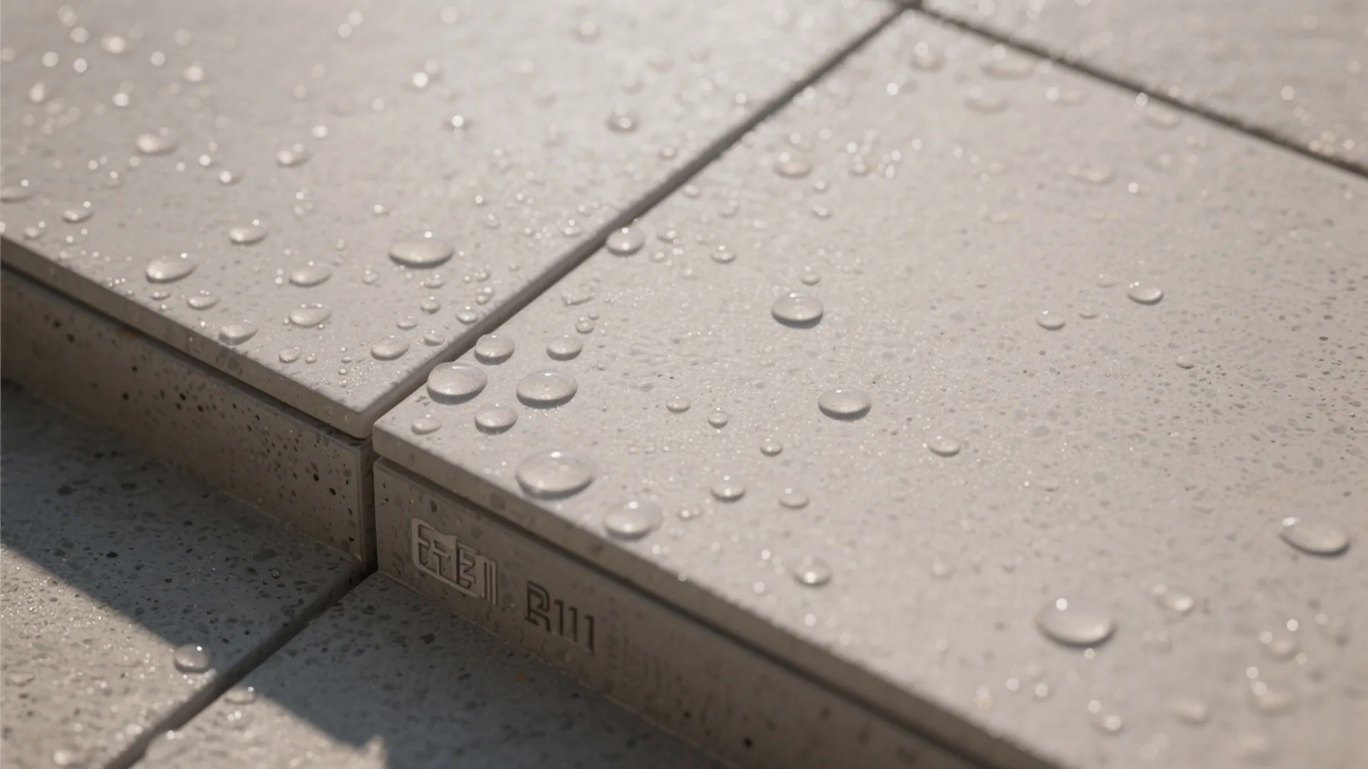 Monsoon-proof porcelain tiles