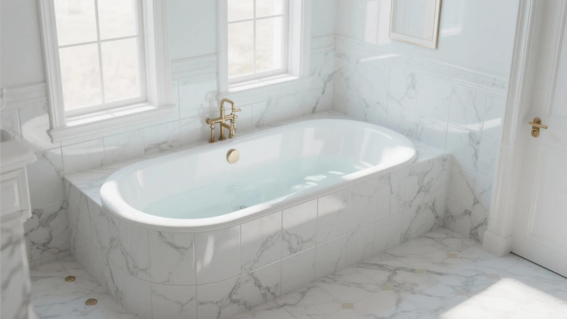 9. Marble Look on a Budget