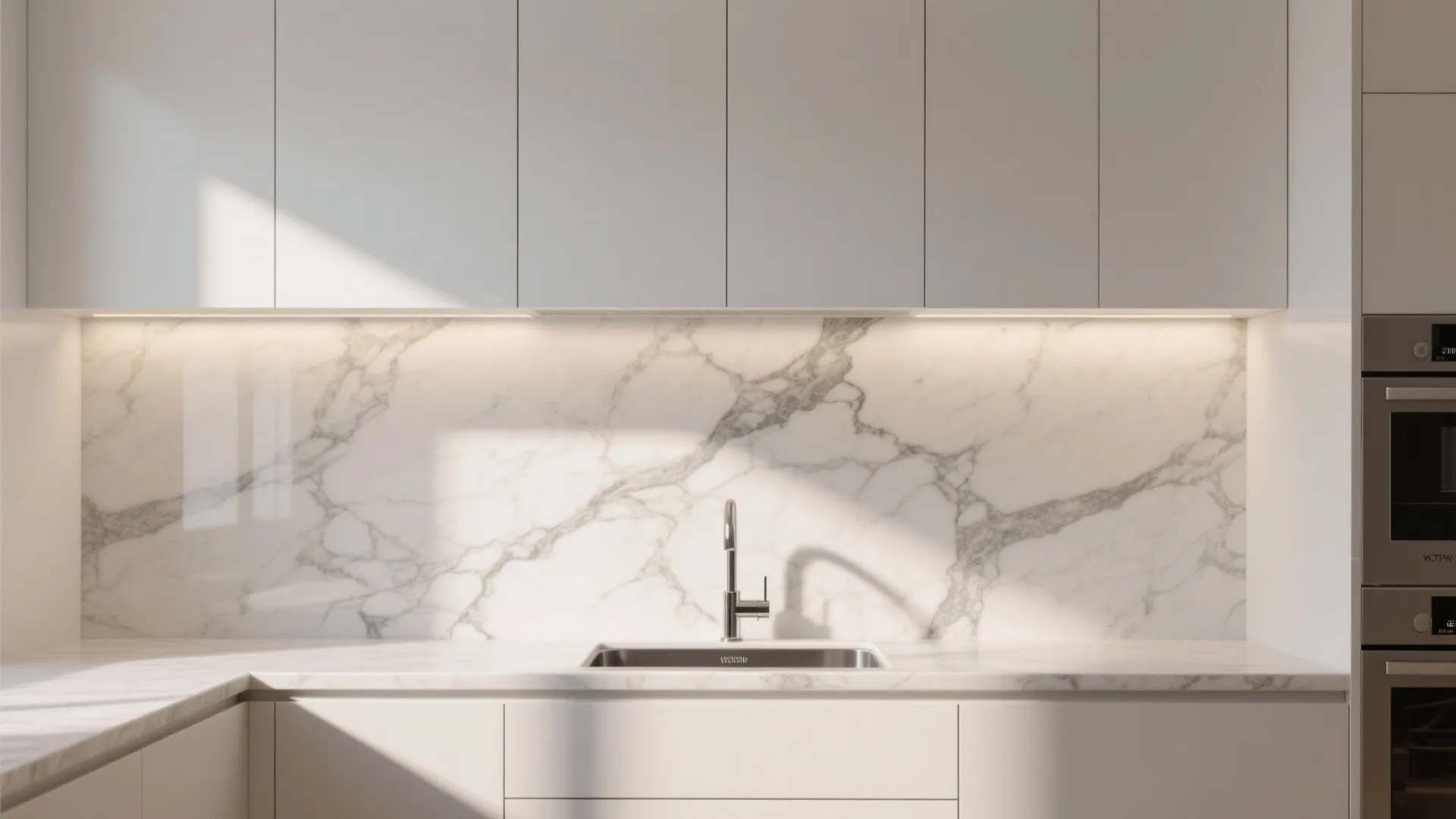 2. Marble-look porcelain slab