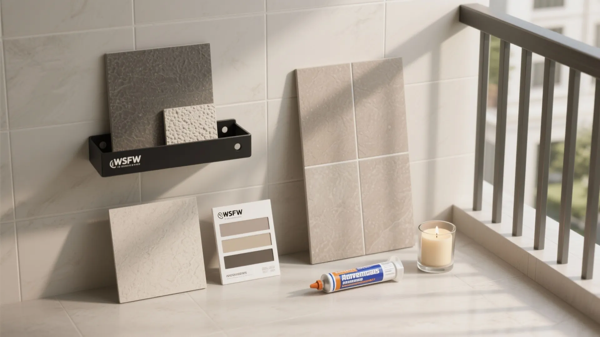 Ceramic or Porcelain Cladding with Shelves and Accent Niches