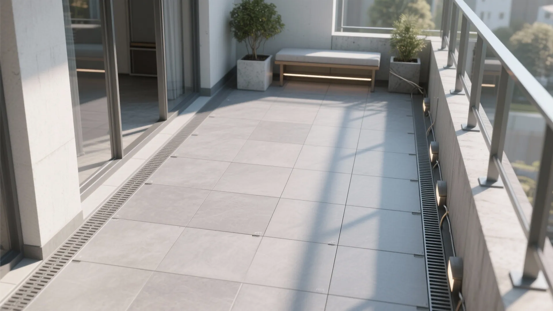 Porcelain Pavers on Pedestals