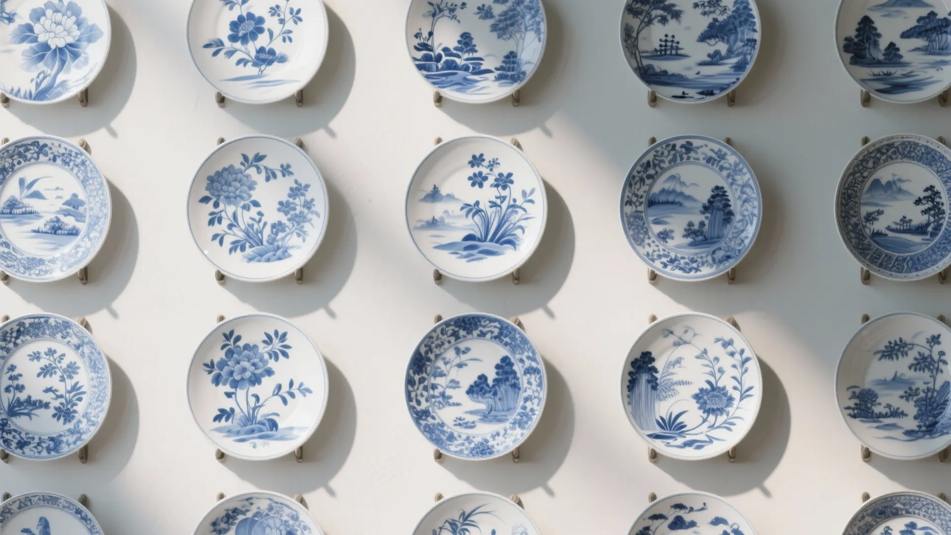9. Porcelain Plate Arrangements