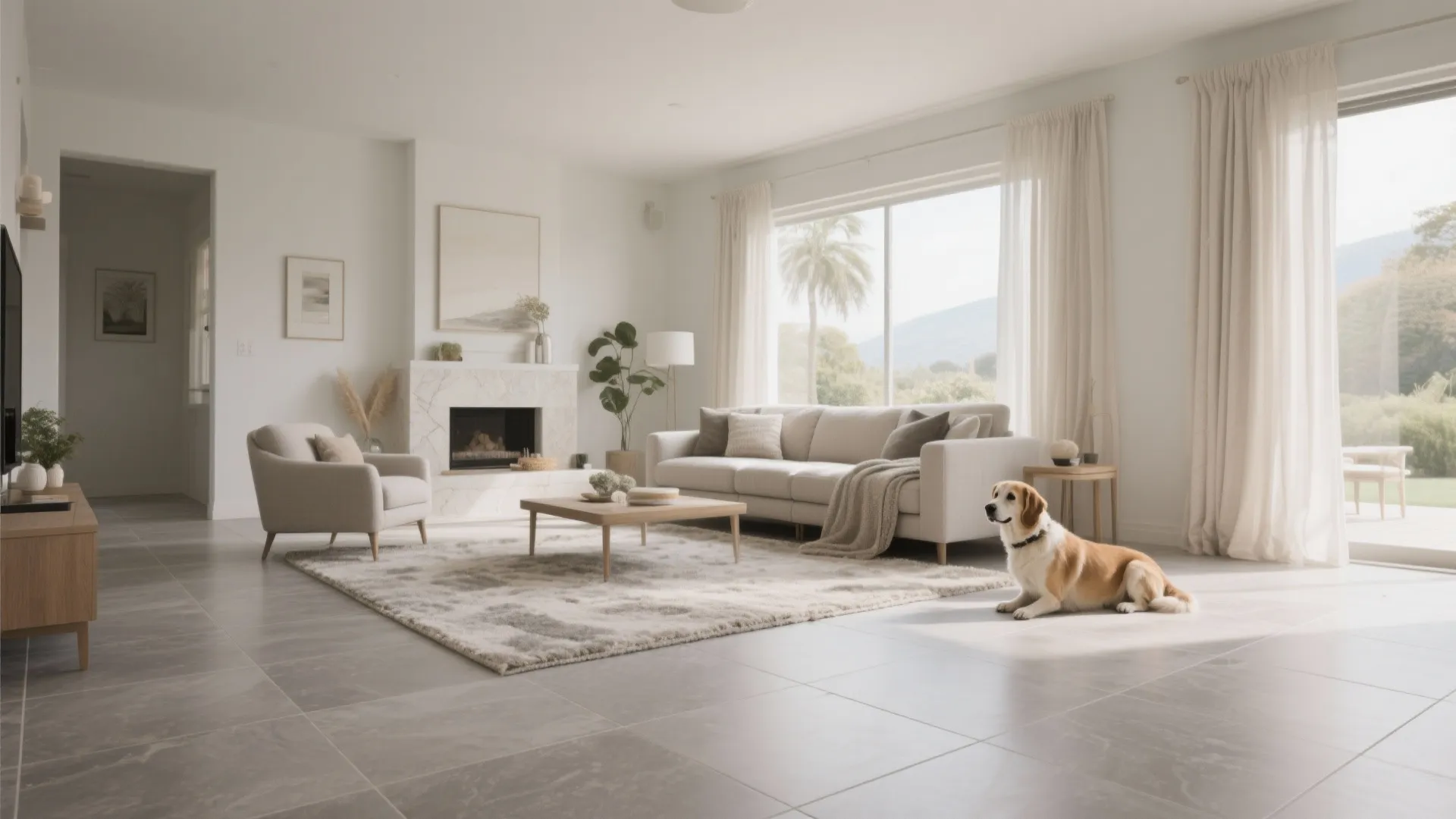 Large-Format Porcelain Tile With Radiant Heat