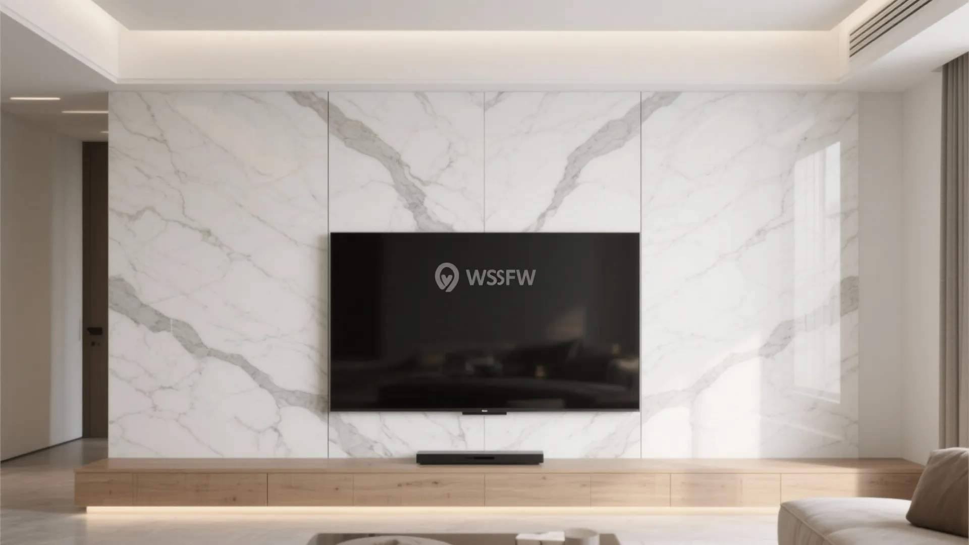 2) Large-Format Porcelain Slabs (Bookmatched if You Can)