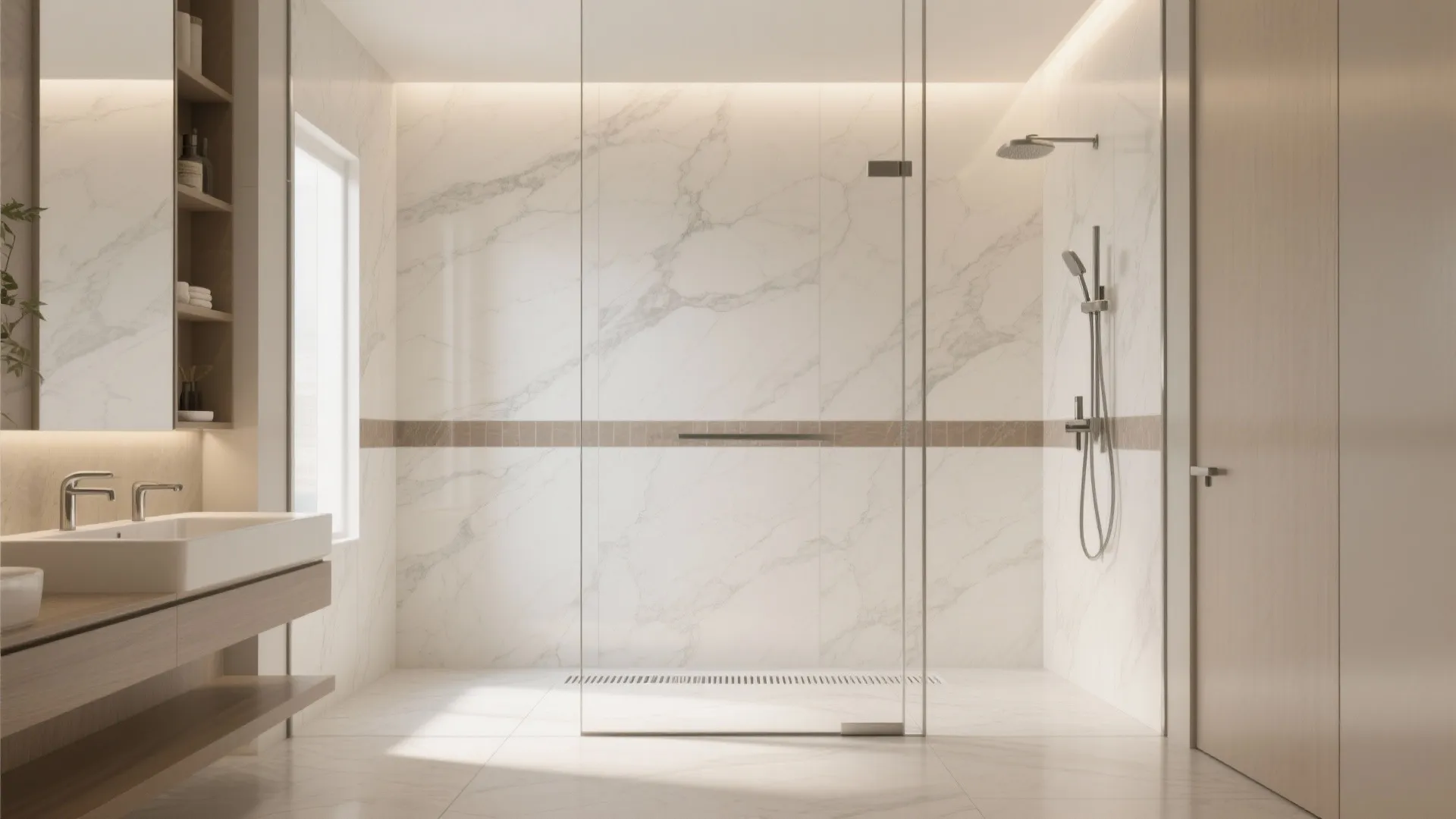Large-Format Porcelain Slabs for Minimal Grout