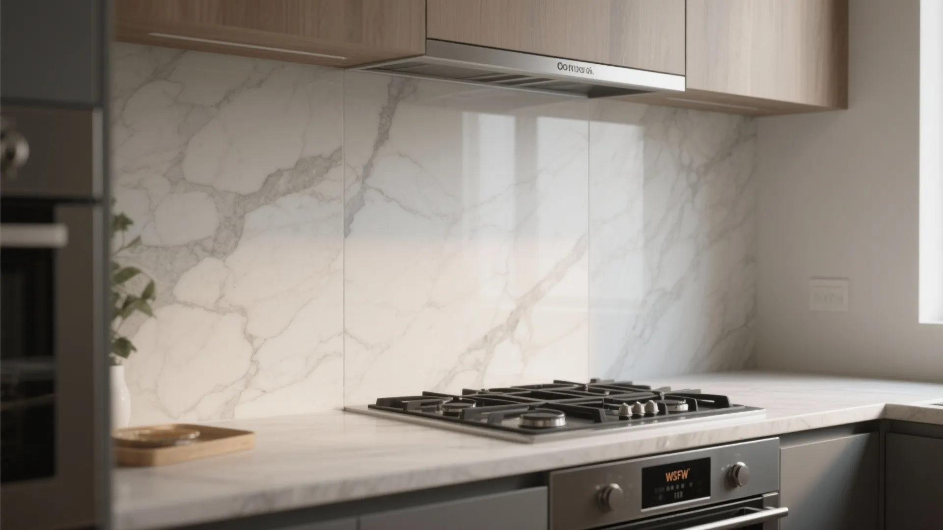 1. Large-format porcelain slabs