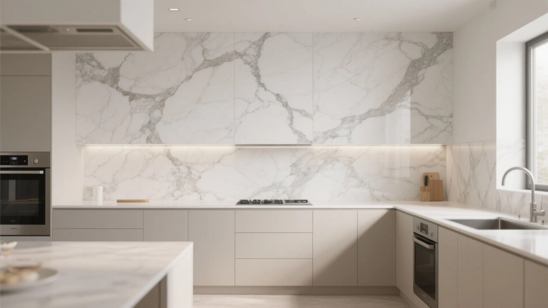 6. Large-Format Porcelain Slabs