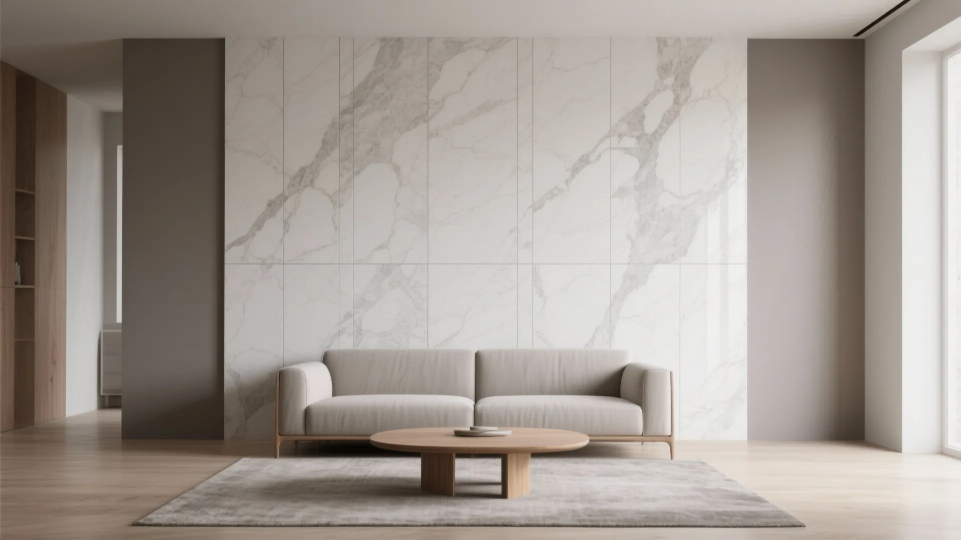 2) Large-Format Porcelain Slabs for Calm