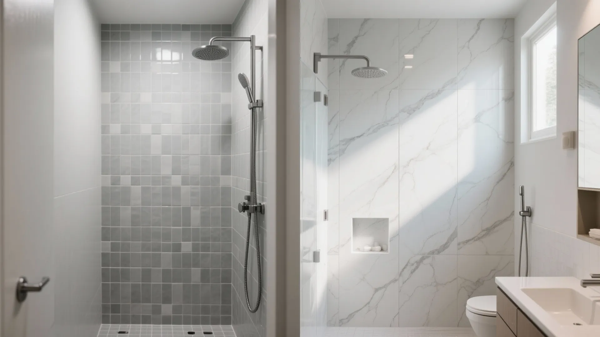 Large-format porcelain slabs for fewer joints