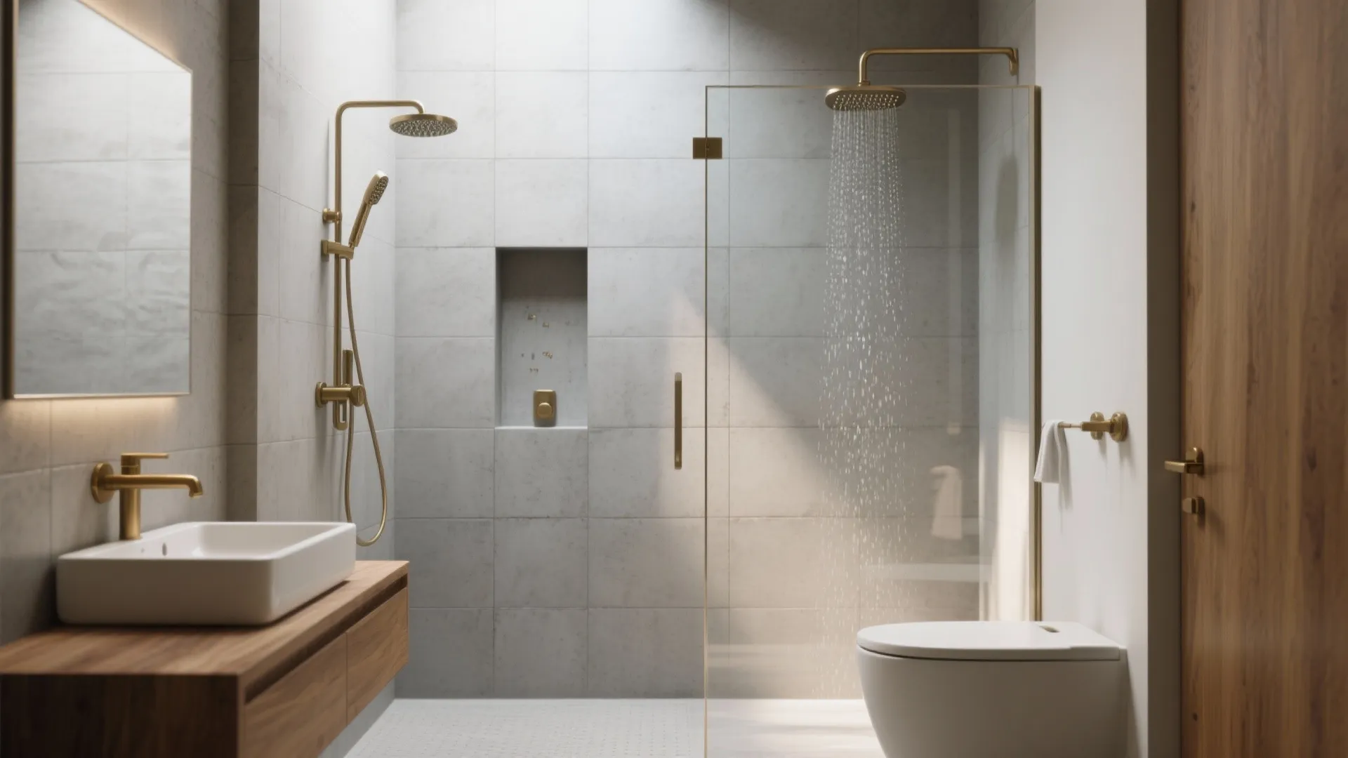 Cement-look Porcelain for Spa-Calm Walls